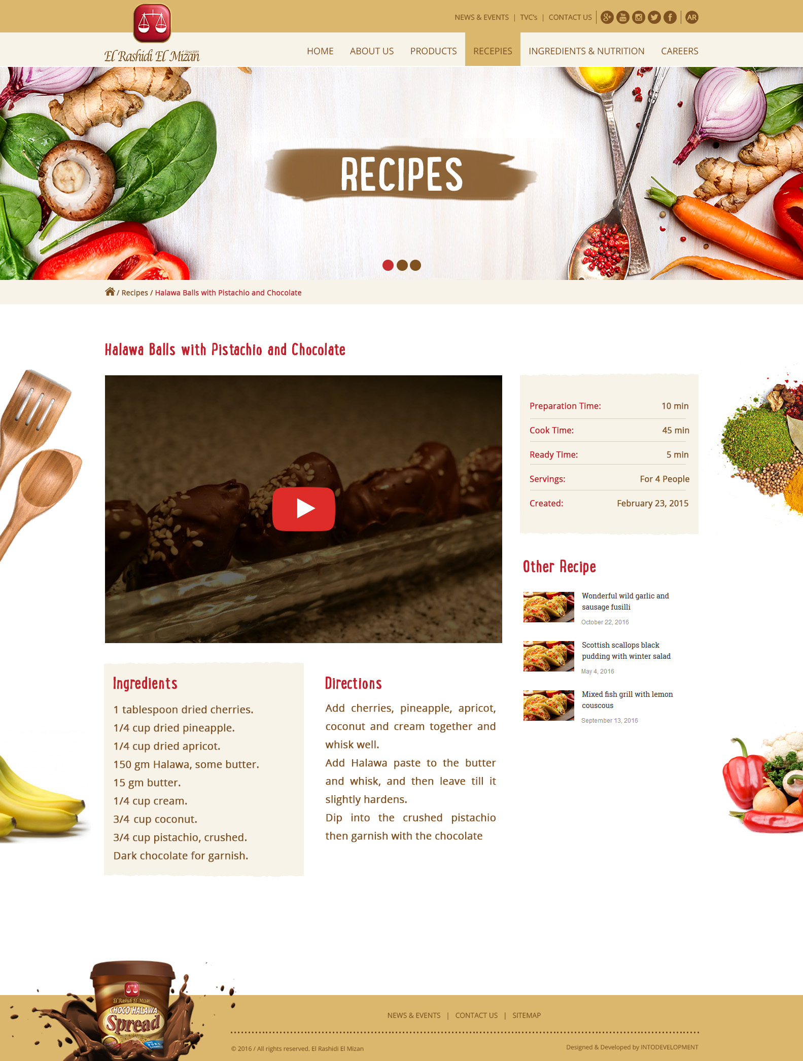 El Rashidi-Recipes-web design Egypt-web design Doha