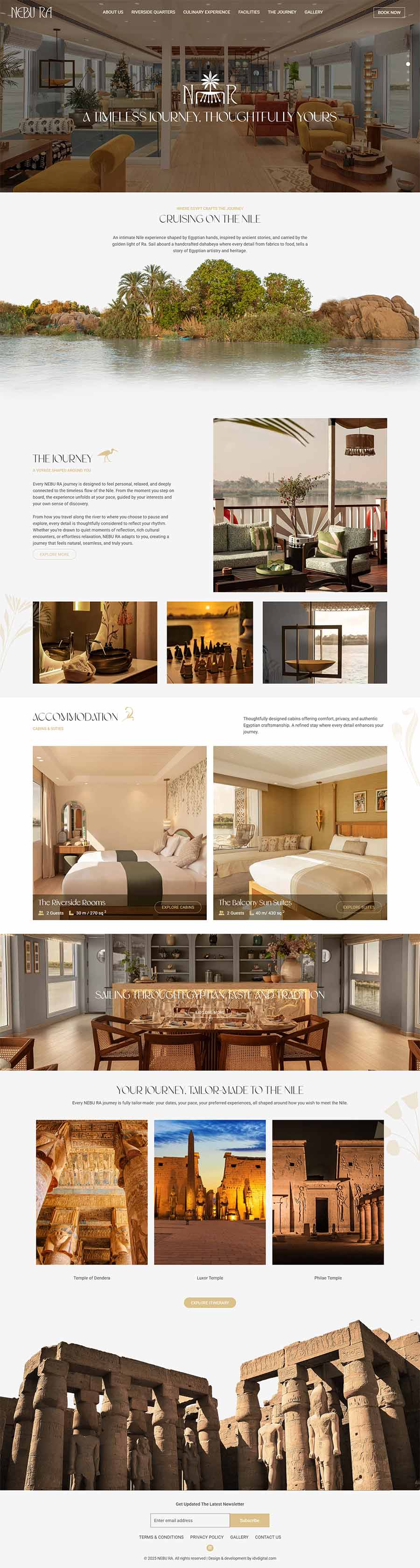 Nebu Ra - web design -home